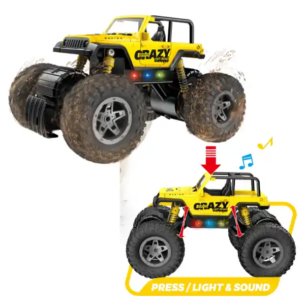 1:12 Монстр-трак с инерцией (свет / звук)