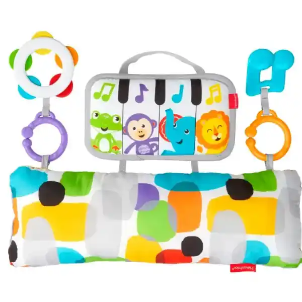 Fisher-Price Развивающая плюшевая игрушка для игры на животике “Пианино”
