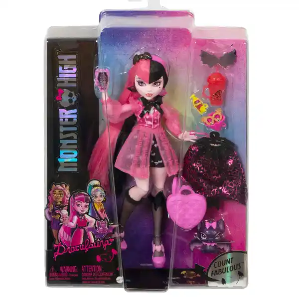 Set de joc Monster High “Draculaura și Contele Fabulous”, cu accesorii