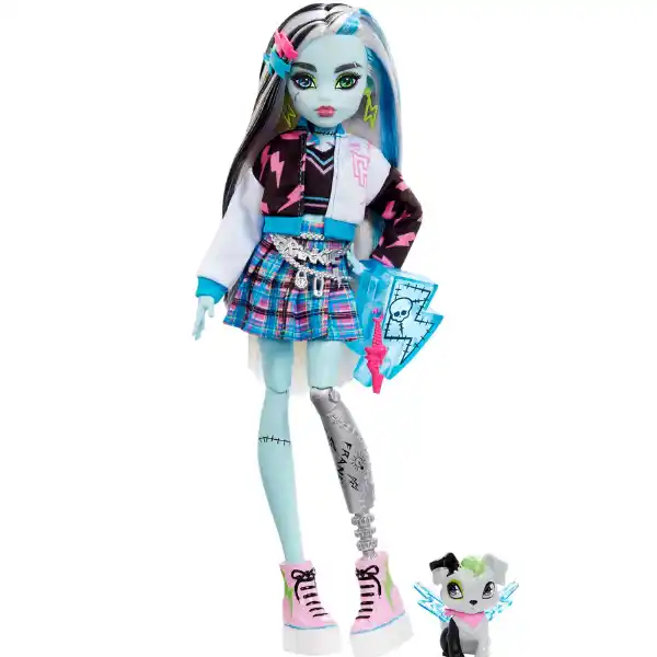 Set de joc Monster High ” Frankie Stein și Watzie”, cu accesorii