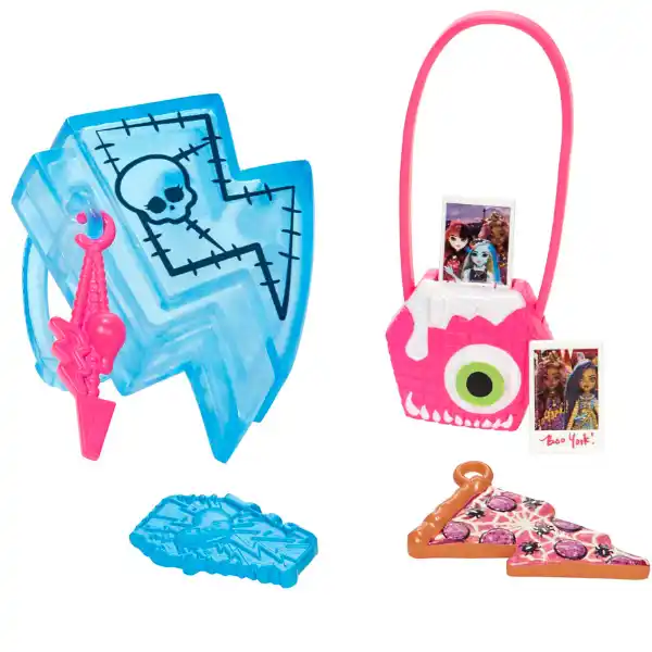 Set de joc Monster High ” Frankie Stein și Watzie”, cu accesorii