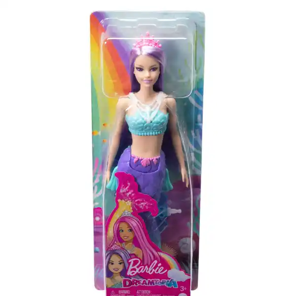 Papușa Barbie Dreamtopia „Sirena cu păr violet”