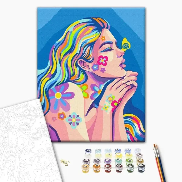 Pictură pe numere 40*50 cm (în cutie) –  Vise cu neon