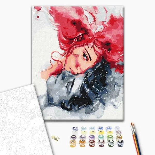 Pictură pe numere 40*50 сm (în cutie) – Două universuri