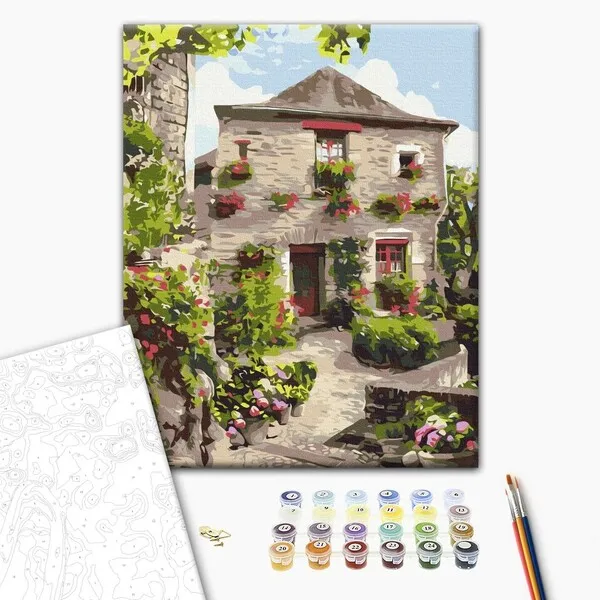 Pictură pe numere 40*50 сm (fără cutie)  – Două lumi din Provence 1