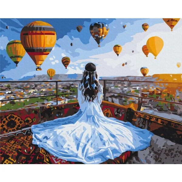 Pictură pe numere 40*50 сm (fără cutie)  – Visător în Cappadocia