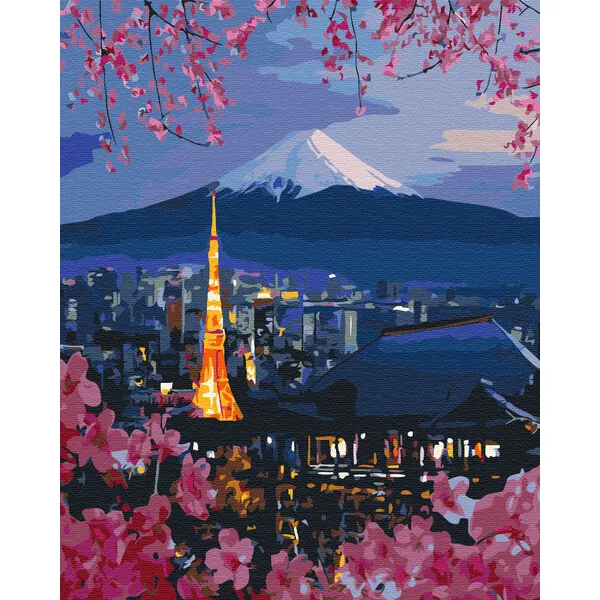 Pictură pe numere 40*50 сm (fără cutie)  – Călătorie în Japonia