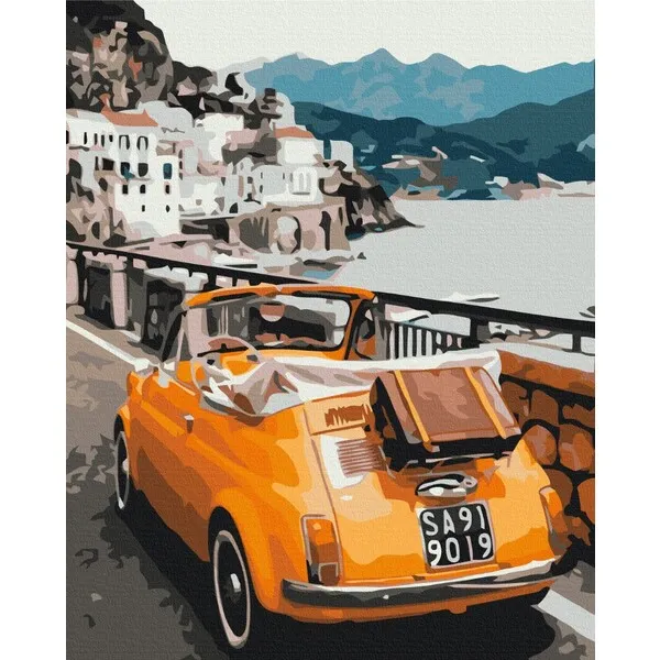 Pictură pe numere 40*50 сm (fără cutie)  – Mașină retro
