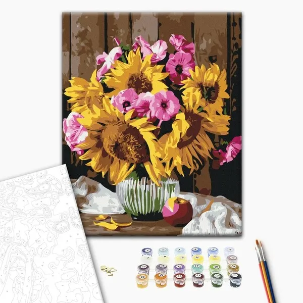 Pictură pe numere 30*40 сm (fără cutie) – Buchet de țară