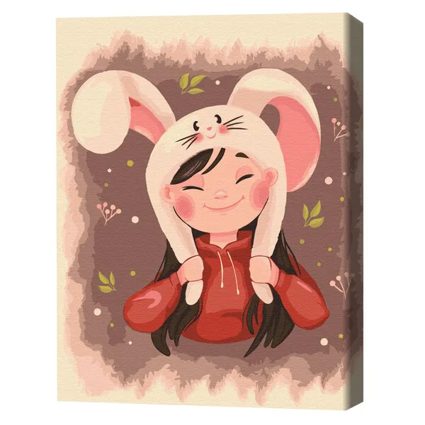 Pictură pe numere 30*40 сm (fără cutie) – Urechi de iepuraș