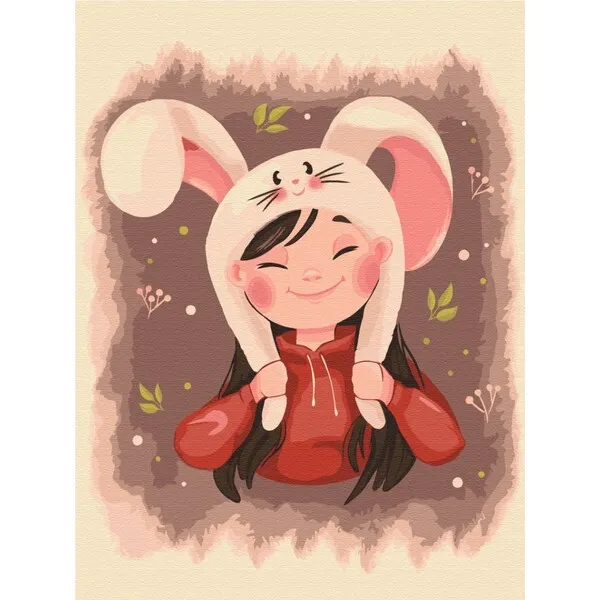 Pictură pe numere 30*40 сm (fără cutie) – Urechi de iepuraș