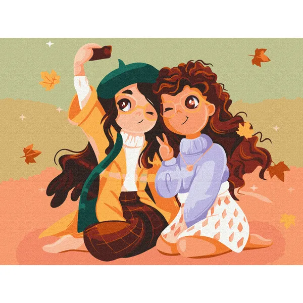 Pictură pe numere 30*40 сm (fără cutie) – Prietenele