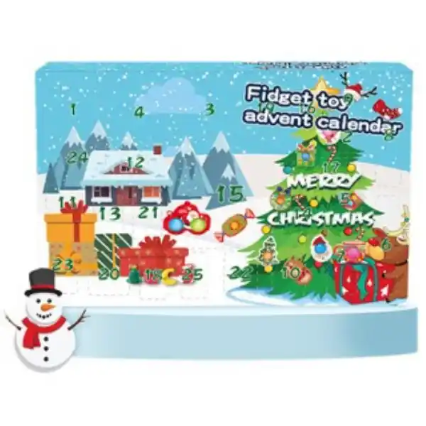 Calendar advent cu jucării populare