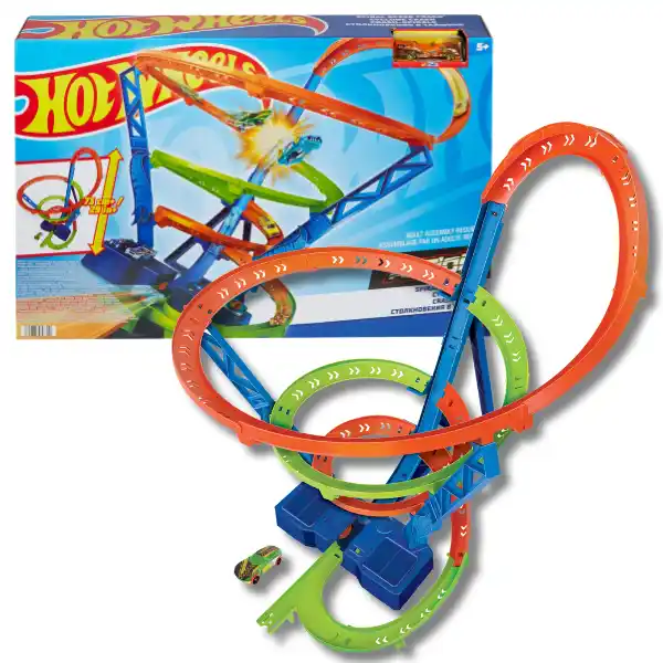 Купить  Парковки/Гаражи/Треки - Hot Wheels трек “Авария на cкоростной  спирал..