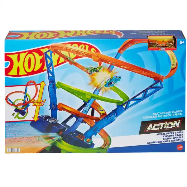 Hot Wheels трек “Авария на cкоростной  спирали”