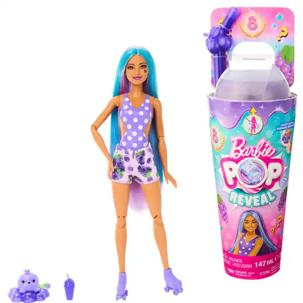 Кукла Barbie Pop Reveal “Виноградный сок”, серия Сочные фрукты