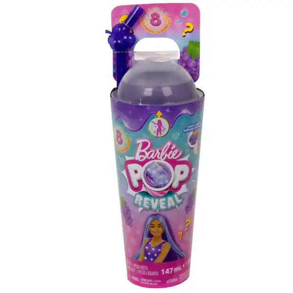 Кукла Barbie Pop Reveal “Виноградный сок”, серия Сочные фрукты