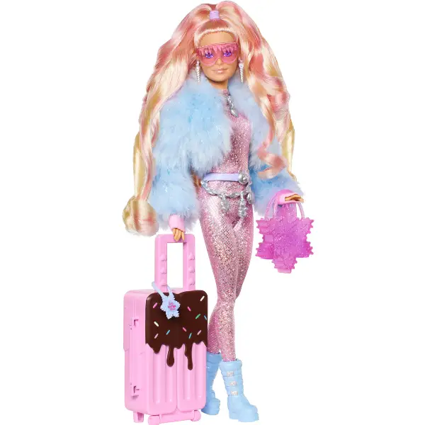 Set Barbie Extra „Prințesa iernii pleacă în vacanță”