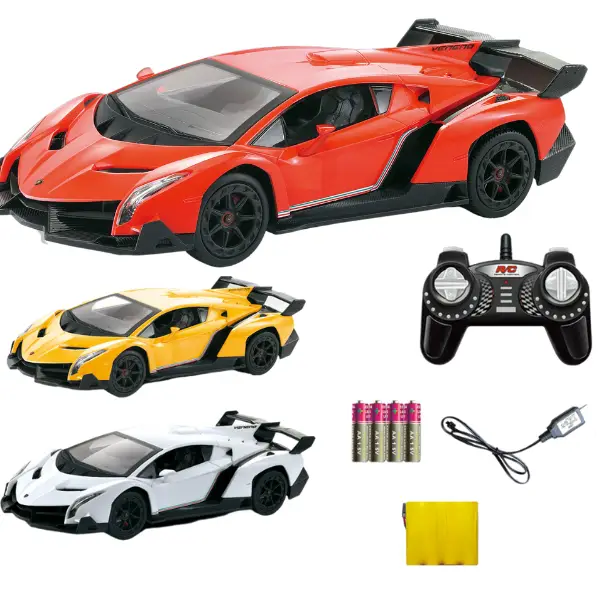 Lamborghini 1:18 cu telecomandă și baterie de 4.8V