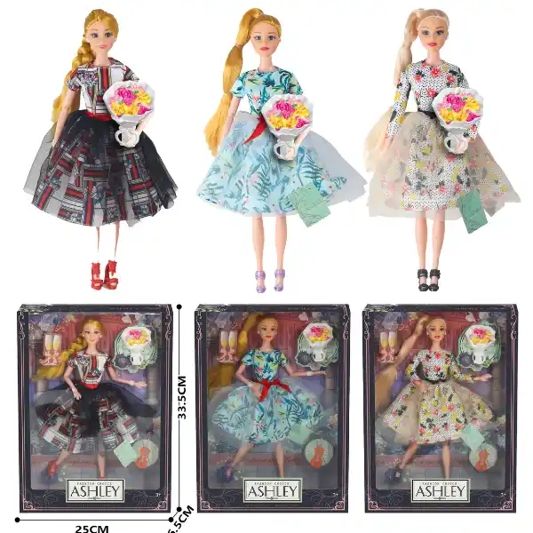 Кукла «»Эшли с букетом», 30 см, 3 модели