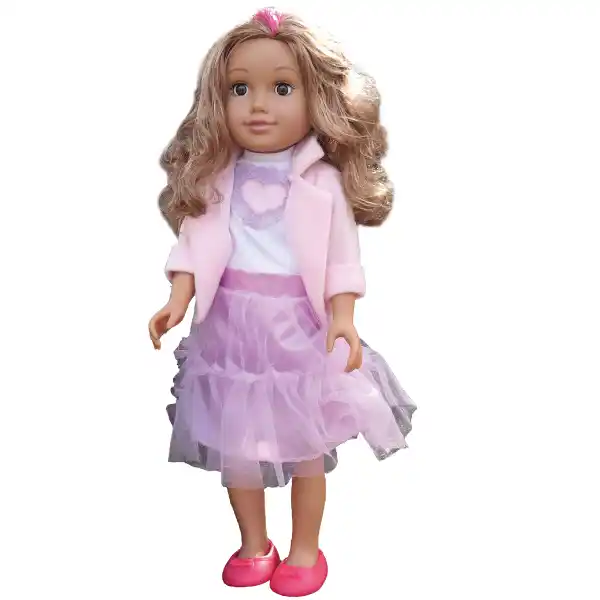 Кукла в фиолетовом платье, 45 см