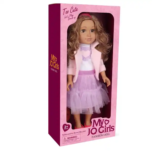 Кукла в фиолетовом платье, 45 см