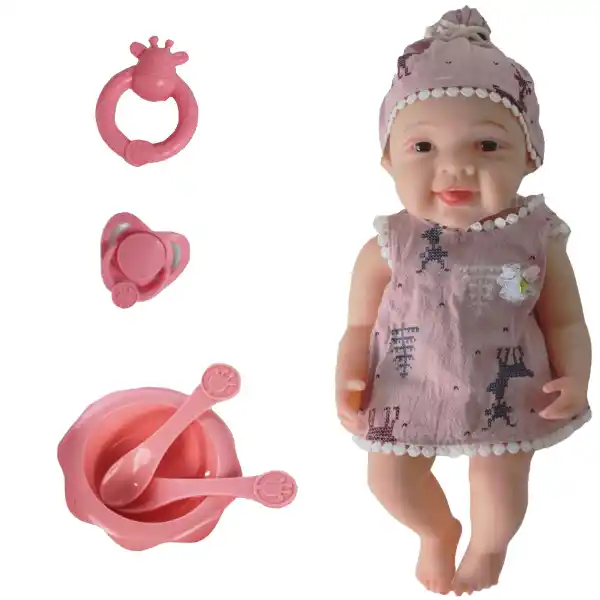 Малышка в розовом платье, 30 см