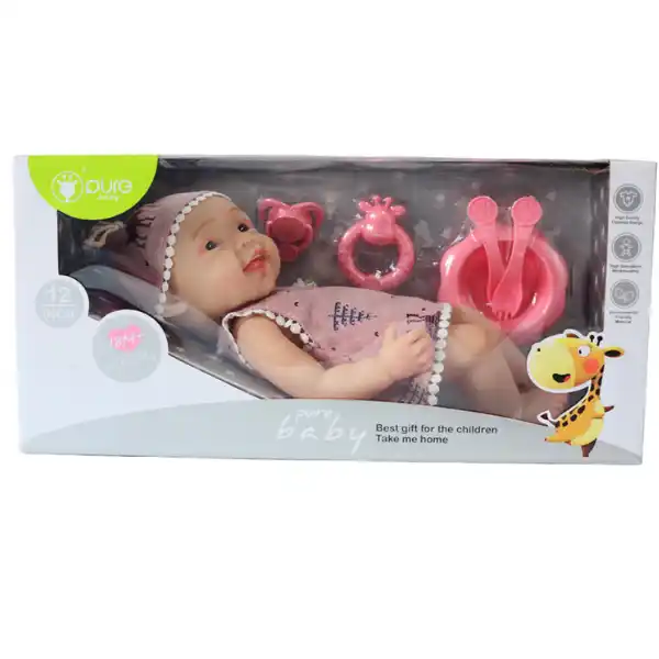 Малышка в розовом платье, 30 см