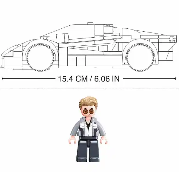 Set de construcție „Mașină sport 2020”, 264 elem.