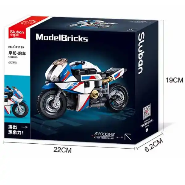 Конструктор “Мотоцикл S1000MS”, масштаб 1:12, 242 элем.