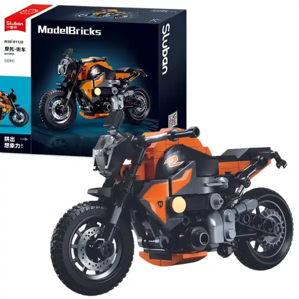 Конструктор “Мотоцикл G310MS”, масштаб 1:12, 196 элем.