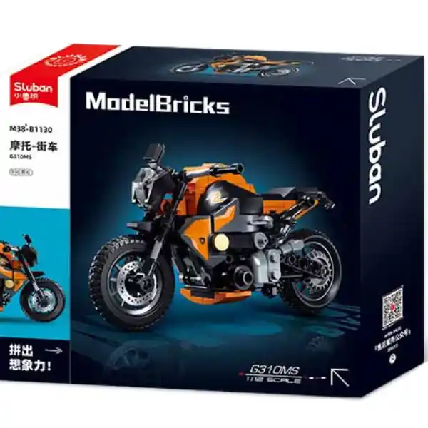 Конструктор “Мотоцикл G310MS”, масштаб 1:12, 196 элем.