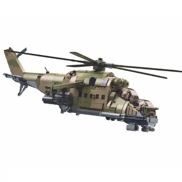 Конструктор “Боевой самолет MI-24S”, масштаб 1:35, 893 элем.