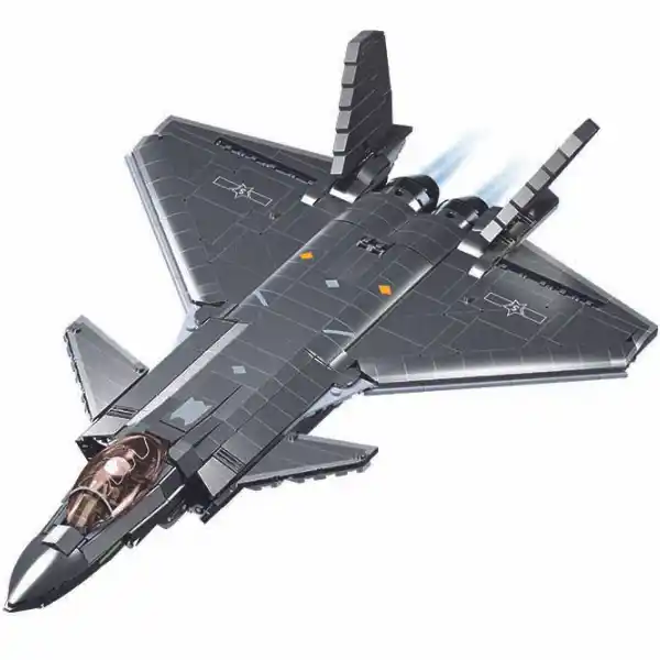 Set de construcție „Avion invizibil Stealth J20SS”, scara 1:44, 953 elem.