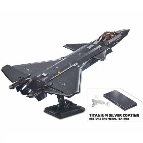 Set de construcție „Avion invizibil Stealth J20SS”, scara 1:44, 953 elem.