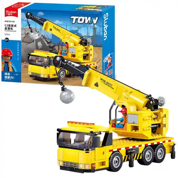 Конструктор “Колесный кран”, 280 элем.