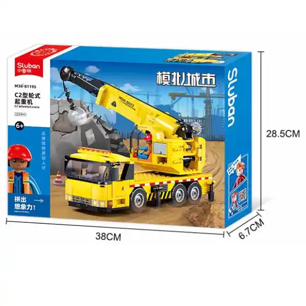 Конструктор “Колесный кран”, 280 элем.