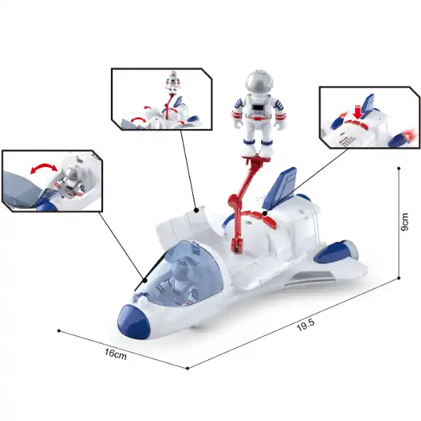 Космический шаттл (свет / звук)