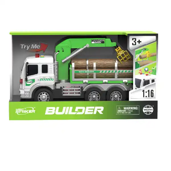 1:16 Грузовик с дровами, инерционный (свет / звук)