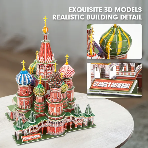 3D puzzle „Catedrala Sf. Vasile”, 224 elemente