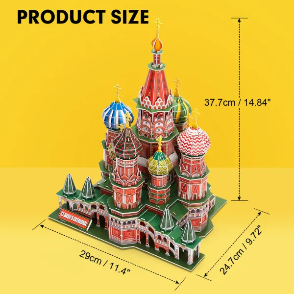 3D puzzle „Catedrala Sf. Vasile”, 224 elemente