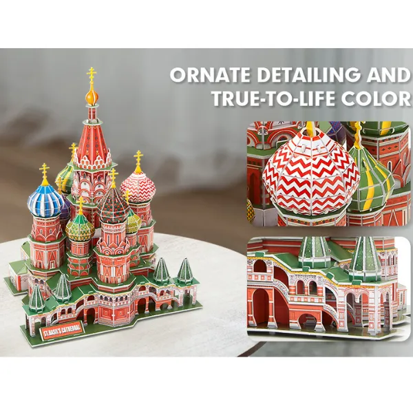 3D puzzle „Catedrala Sf. Vasile”, 224 elemente