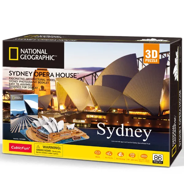 3D puzzle „Opera din Sydney”, 86 elemente