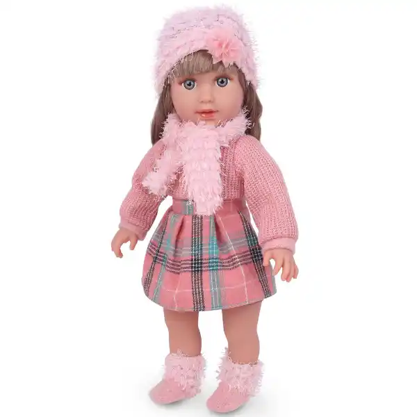 Кукла в розовой одежде, 42 см