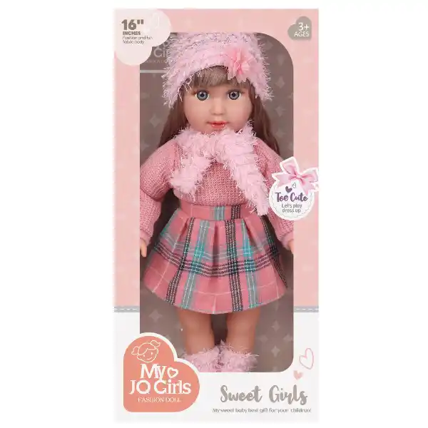 Кукла в розовой одежде, 42 см