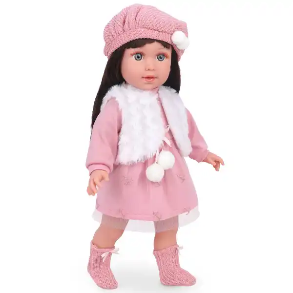 Кукла в розовом платье, 42 см