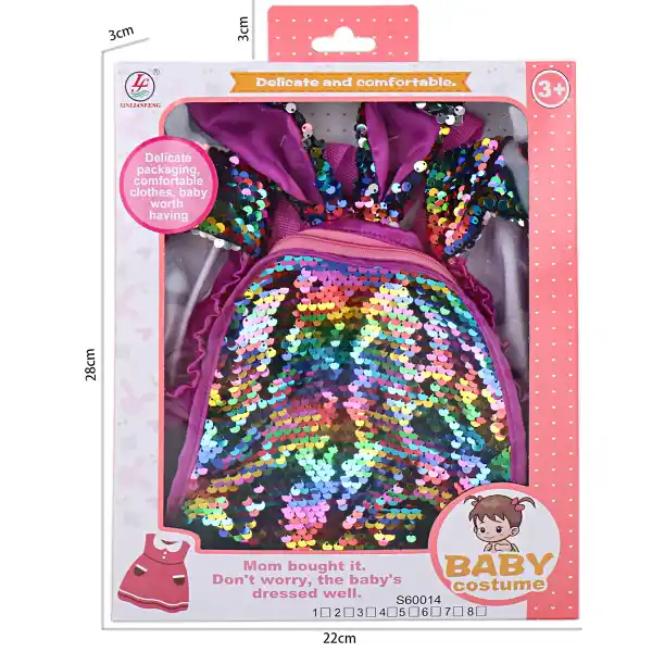 Rucsac și balerini cu paiete