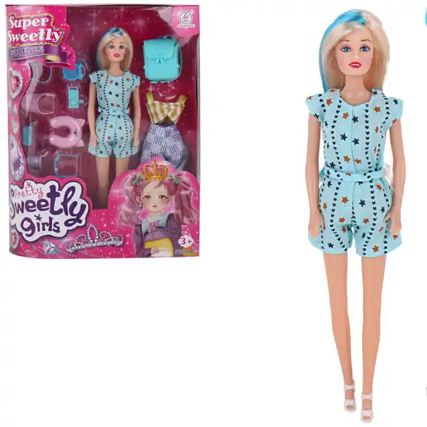 Păpușa cu accesorii pentru călătorie, 29 cm