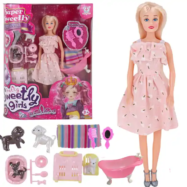 Игровой набор «Кукла и ее питомцы»