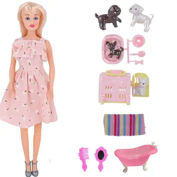 Игровой набор «Кукла и ее питомцы»